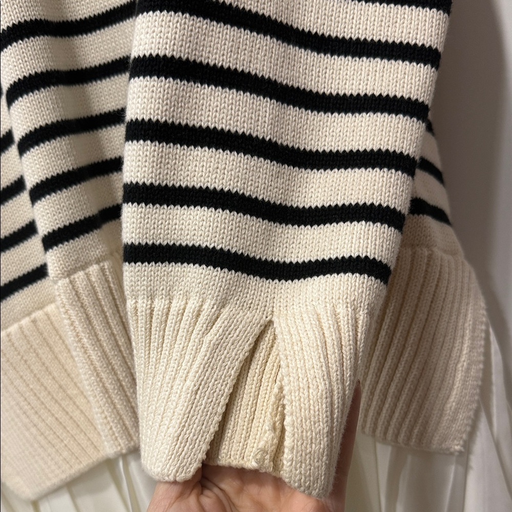 English Factory Black and Cream Sweater Dress - Picture 4 of 7